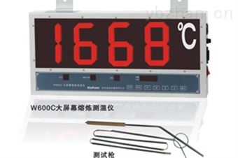 W660供應W600大屏幕熔煉鋼水測溫儀