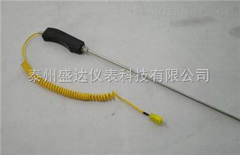 WRNK-104鋁溶液K型铠裝手持式快速測溫熱電偶